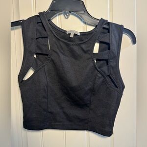 Black Crop Top Charlotte Russe